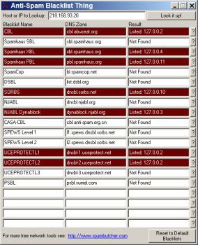 Anti-Spam Blacklist Thing 1.1 screenshot