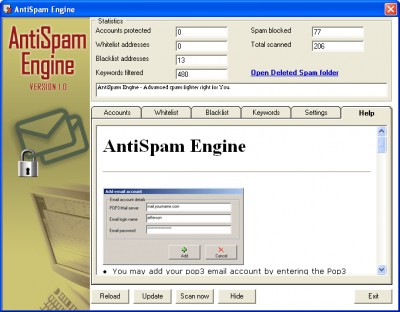 AntiSpam Engine 2.1 screenshot