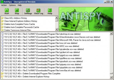 AntiSpy Pro 1.02 screenshot AntiSpy Pro 1.02 screenshot
