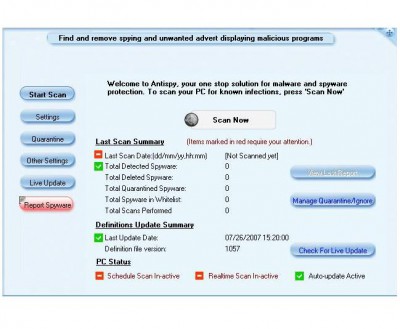 AntiSpy 4.4.2 screenshot AntiSpy 4.4.2 screenshot