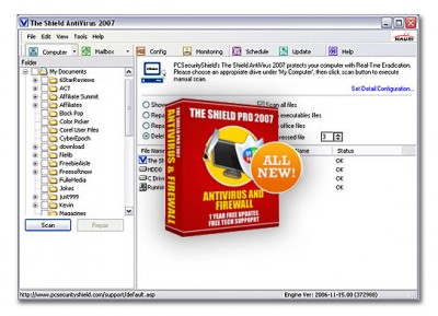 Antivirus & Firewall Pro Shield 2007.918 screenshot Antivirus & Firewall Pro Shield 2007.918 screenshot