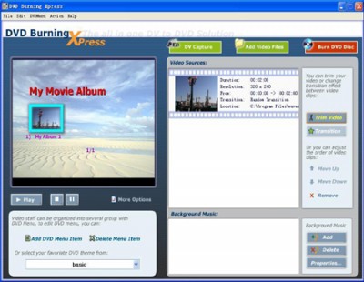 AnvSoft DVD Burning Xpress 2.13 screenshot AnvSoft DVD Burning Xpress 2.13 screenshot