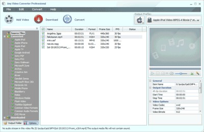 Any Video Converter Pro. 2.23 screenshot Any Video Converter Pro. 2.23 screenshot