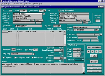 AnyBook Classic 3: Publishing Business 8.37 screenshot AnyBook Classic 3: Publishing Business 8.37 screenshot