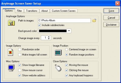 AnyImage Screen Saver 1.01 screenshot