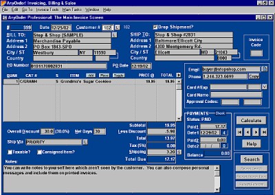 AnyOrder Classic 3: Mail Order Business 8.37 screenshot AnyOrder Classic 3: Mail Order Business 8.37 screenshot