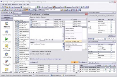 Apex SQL Audit 2005.01 screenshot