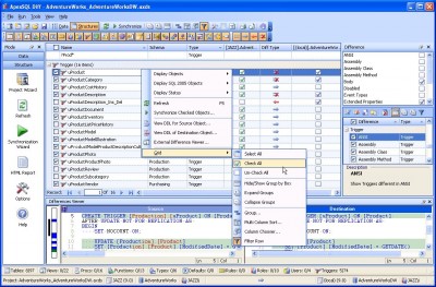 Apex SQL Diff 2.47 screenshot Apex SQL Diff 2.47 screenshot