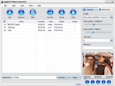 Apple TV Video Converter Pro 3.1.36.071 screenshot Apple TV Video Converter Pro 3.1.36.071 screenshot