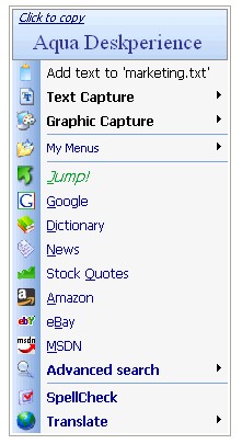Aqua Deskperience 1.3.14 screenshot