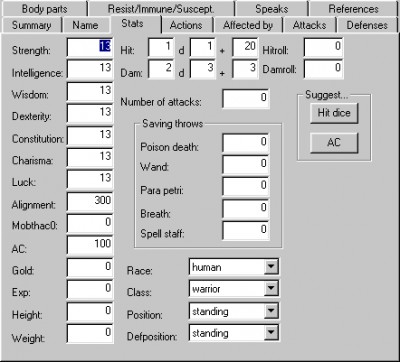 Area Editor 1.30 screenshot