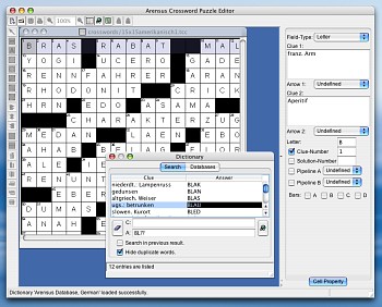 Arensus Crossword Puzzle Editor 1.0.2 screenshot