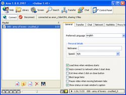 Ares Galaxy P2P Plus 1.8.8 screenshot Ares Galaxy P2P Plus 1.8.8 screenshot