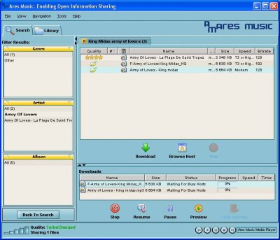 Ares Gold Music Pro 1.8.8.2997 screenshot Ares Gold Music Pro 1.8.8.2997 screenshot