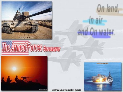 Armed Forces Screensaver 1.3 screenshot Armed Forces Screensaver 1.3 screenshot