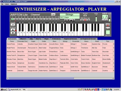 ARPTON Lite - Synthesizer-Arpeggiator 1.2h screenshot