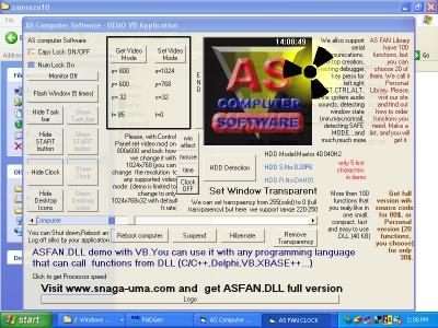 AS FAN WIN32 DLL 2.1 screenshot