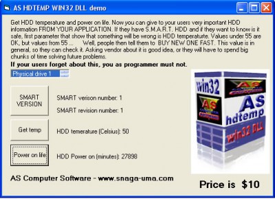 AS HDTEMP WIN32 DLL 1.1 screenshot AS HDTEMP WIN32 DLL 1.1 screenshot