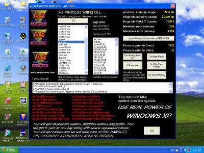 AS PROCESS WIN32 DLL 2.0 screenshot