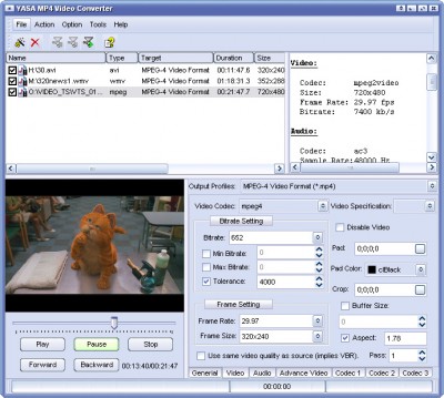 Asaya MP4 Video Converter 8.2.1.0127 screenshot Asaya MP4 Video Converter 8.2.1.0127 screenshot