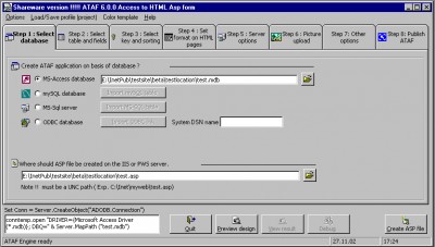 ATAF 6.2.0 screenshot ATAF 6.2.0 screenshot