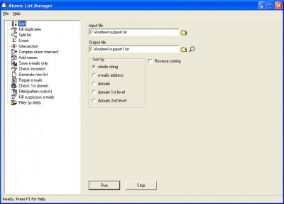 Atomic List Manager 2.0 screenshot Atomic List Manager 2.0 screenshot