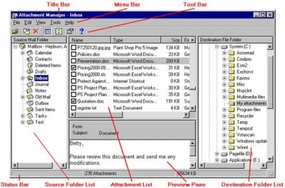 Attachment Executive 2003 screenshot Attachment Executive 2003 screenshot