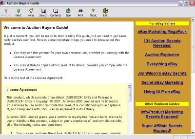 Auction Buyers Guide 1.00 screenshot