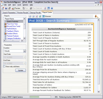 AuctionIntelligence 1.6.2315 screenshot