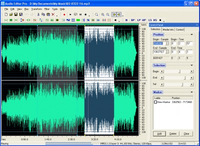 Audio Edit Pro 2.21 screenshot Audio Edit Pro 2.21 screenshot