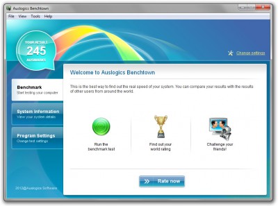 Auslogics Benchtown 1.1.0 screenshot