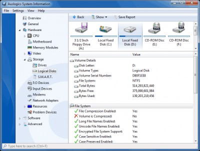 Auslogics System Information 1.1.6 screenshot