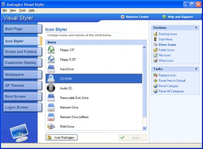 Auslogics Visual Styler 3.0.5 screenshot