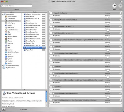 Automator Virtual Input 1.00 screenshot