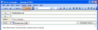 AutoZip for Outlook 2.2 screenshot AutoZip for Outlook 2.2 screenshot