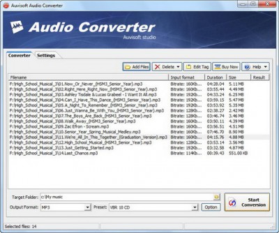 Auvisoft Audio Converter 1.20 screenshot Auvisoft Audio Converter 1.20 screenshot