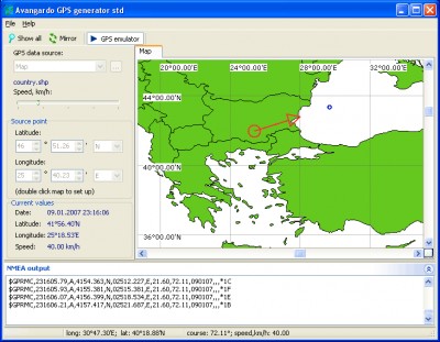 Avangardo GPS generator std 2.2.5 screenshot