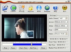 AVI MPEG WMV RM to MP3 Converter 1.5.2.1212 screenshot
