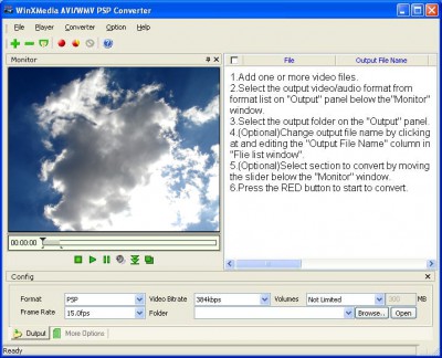 AVI WMV C0NVERT 2 PSP 5.1.3.1323 screenshot AVI WMV C0NVERT 2 PSP 5.1.3.1323 screenshot