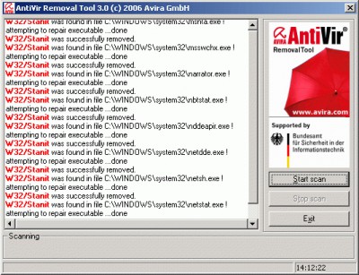 Avira AntiVir Removal Tool 3.0.1.16 screenshot Avira AntiVir Removal Tool 3.0.1.16 screenshot