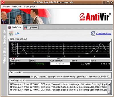 Avira AntiVir WebGate (for Linux proxy) 1.2.2-3 screenshot