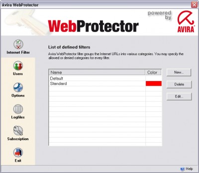 Avira WebProtector 2.2 screenshot Avira WebProtector 2.2 screenshot