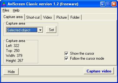 AviScreen Classic 1.3 screenshot AviScreen Classic 1.3 screenshot