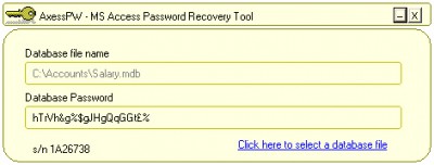 Axess-PW 1.0c screenshot