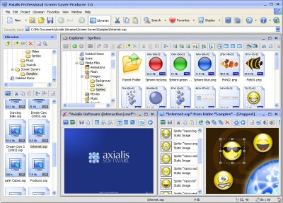 Axialis Pro Screen Saver Producer 3.63 screenshot Axialis Pro Screen Saver Producer 3.63 screenshot