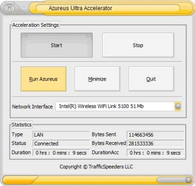 Azureus Ultra Accelerator 2.6.1 screenshot Azureus Ultra Accelerator 2.6.1 screenshot