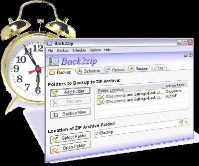 Back2zip version: 1 screenshot Back2zip version: 1 screenshot