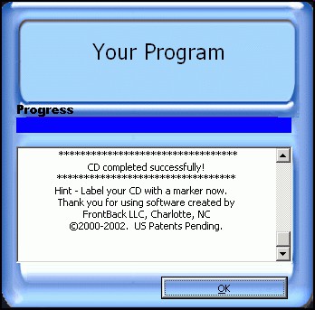 Backup-Burner DVD-CDR SDK 7.00 screenshot