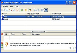 Backup Watcher for Interbase 2.0.1 screenshot