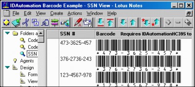 Barcode LotusScript for Lotus Notes and Approach 1.0 screenshot Barcode LotusScript for Lotus Notes and Approach 1.0 screenshot